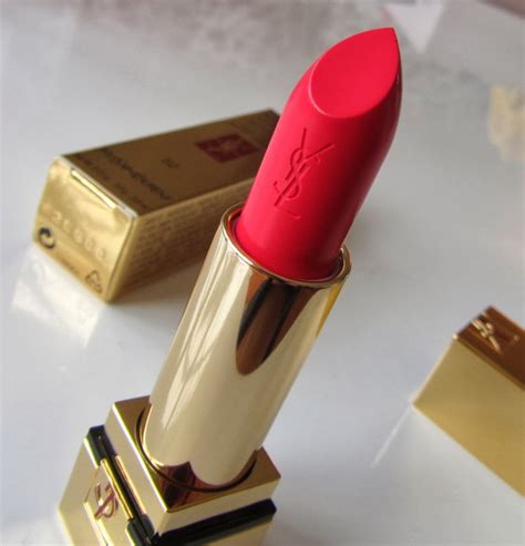 YSL Rosy Coral (52) Rouge Pur Lipstick Product Info 